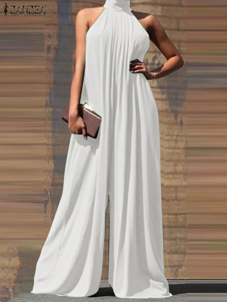 Plus Size Jumpsuit Casual Luchtige Zomerjurk
