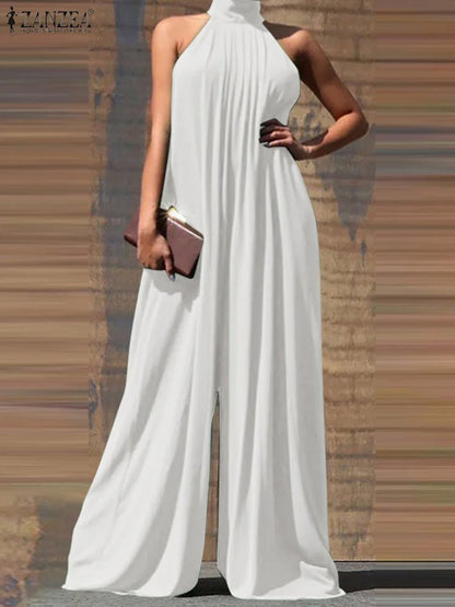 Plus Size Jumpsuit Casual Luchtige Zomerjurk