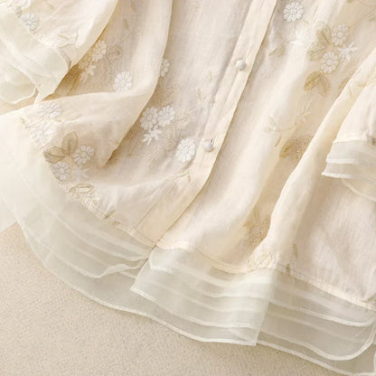 Dames Blouse Transparant Vrouwelijk Model