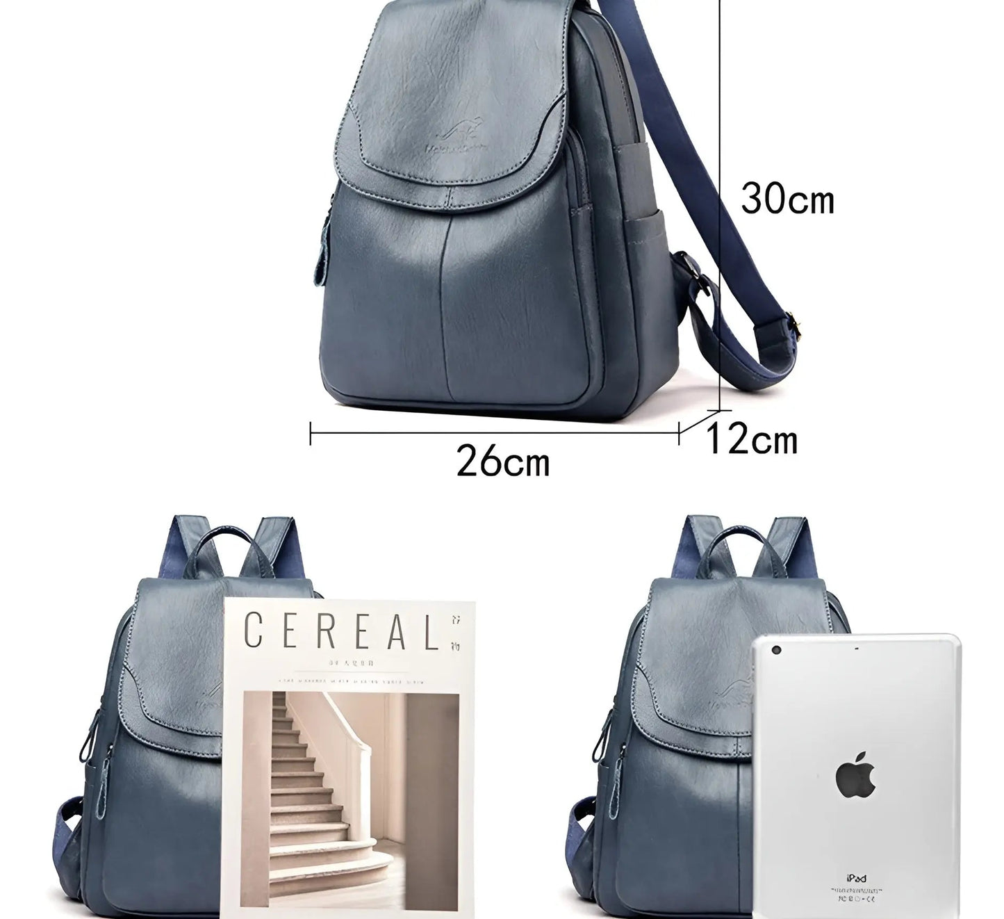 Leren Dames Rugzak Vintage Stijl Isabella