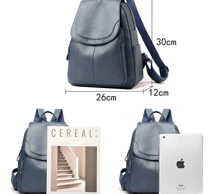 Leren Dames Rugzak Vintage Stijl Isabella