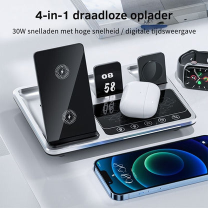Oplaadhub 4-in-1 USB Snellaad Station - Mode Vibes