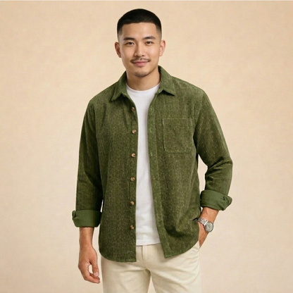 Milan | Comfortabel en Stijlvol Corduroy Overhemd