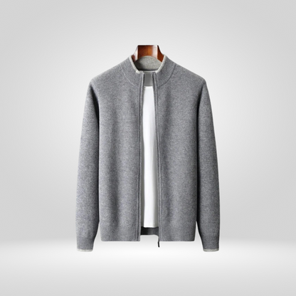 Heren Vest van Kasjmiermix, Zachte Warme Coat
