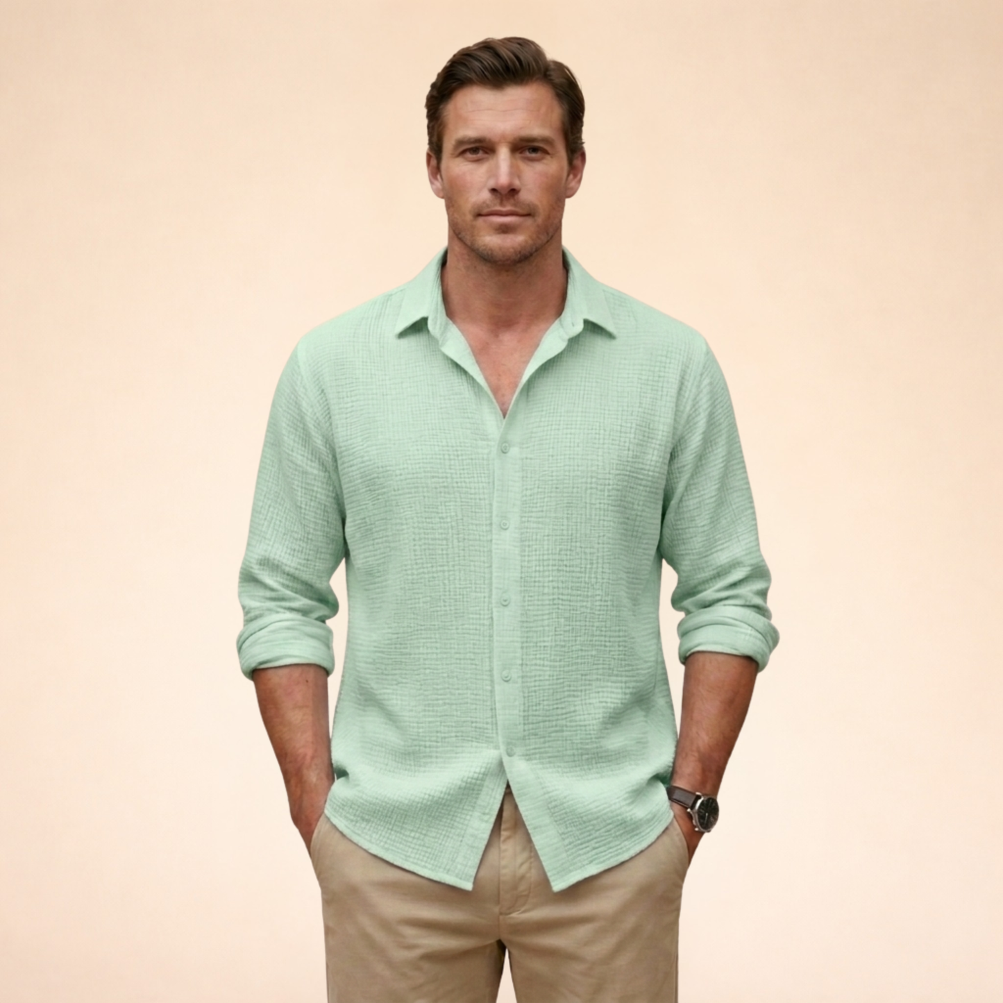 Adam | Klassiek shirt met lange mouwen