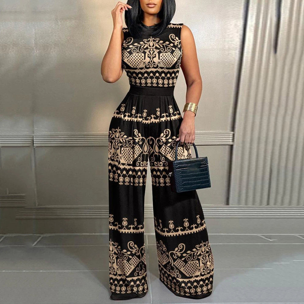 Plus Size Jumpsuit Mouwloos Trendy Zomer Jurk