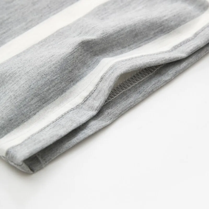 Herenpyjama Korte Mouwen Gestreept Comfortabel Short