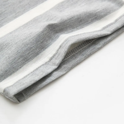 Herenpyjama Korte Mouwen Gestreept Comfortabel Short