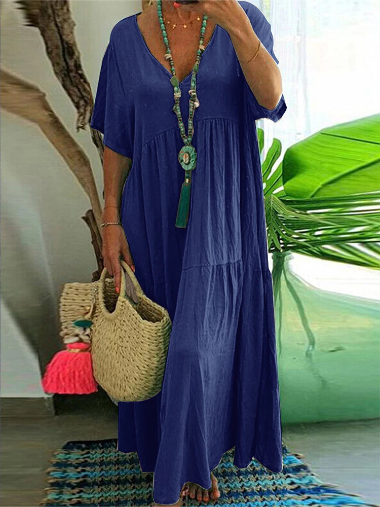 Zomerjurk Plus Size Casual Trendy Mode Jurk - Mode Vibes