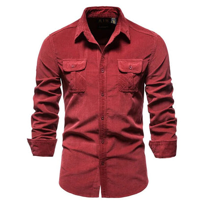 Casual Overhemd Corduroy voor Dagelijks Gebruik