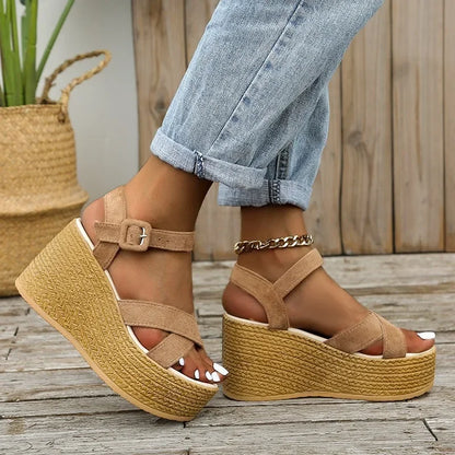 Sandalen met Sleehak Modieus voor Vrouw