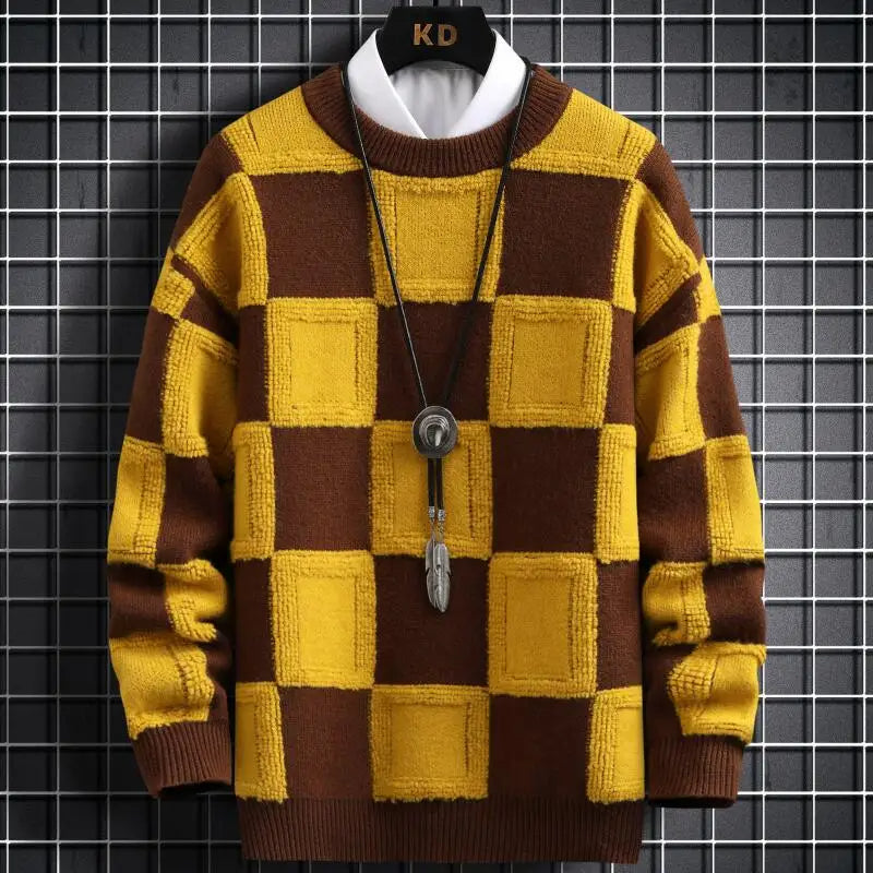 Luxe Kasjmier Trui - Zachte Warme Plaid Trui voor Heren en Dames