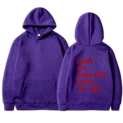 Dames Hoodie Self Love Text Print Zwart Trendy