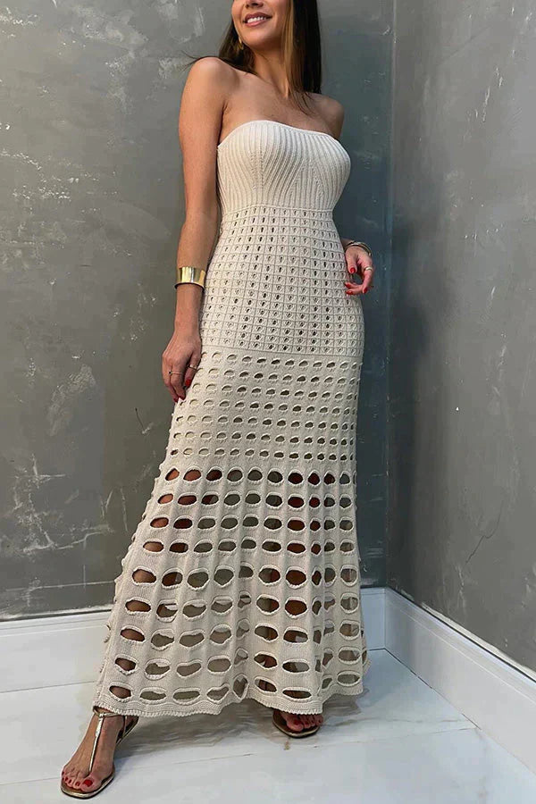 Rustieke Maxi Jurk Off-Shoulder Patchwork Boerenstijl - Mode Vibes