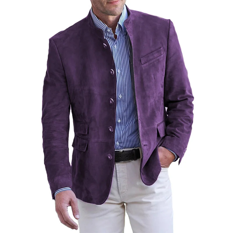 Heren Vest Klassiek Met Knopen Leder Look