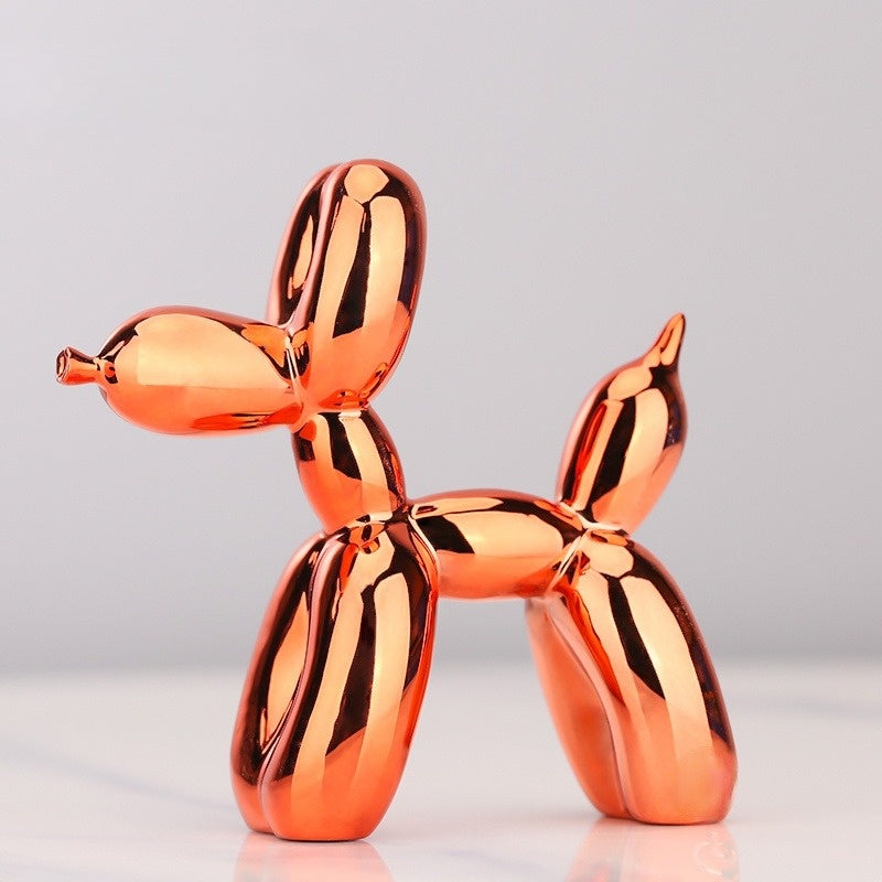 Kunststof Honden Sculptuur BouncePup Ballonhond Figuur