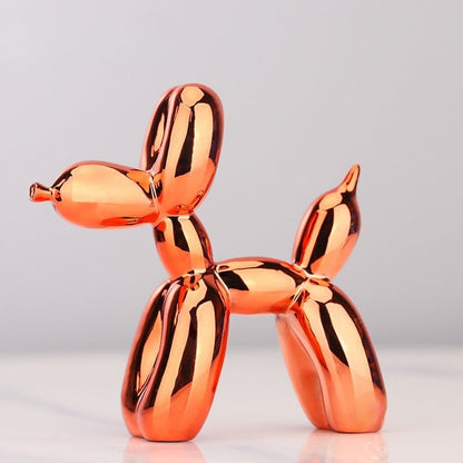 Kunststof Honden Sculptuur BouncePup Ballonhond Figuur