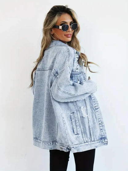 Dames Jeansjack Waterdicht Gevoerd Extra Large