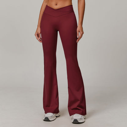Dames Yoga Broek Hoge Taille Sportbroek met Flare Model