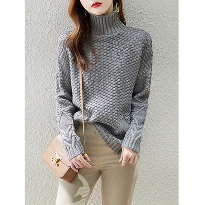 Dames Gebreide Coltrui Retro Vintage Stijlvol Elegaat