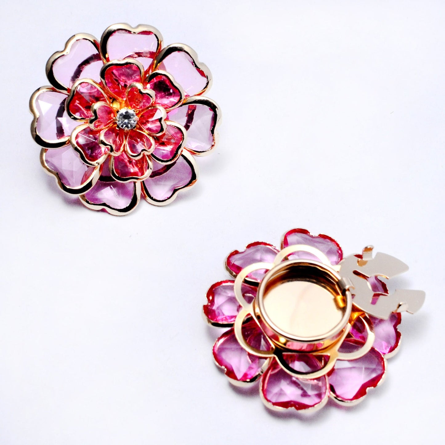 Dames Bloem Manchetknoop Elegant met Knop