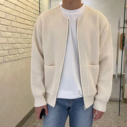 Heren Vest Casual Mode Donkerbruin Leer
