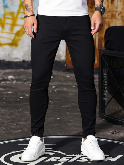 Casual Heren Skinny Jeans van Stretch Denim – Comfort & Stijl