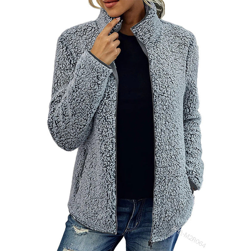Dames Fleece Jas Warm en Veelzijdig met Rits
