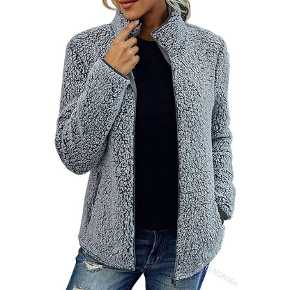 Dames Fleece Jas Warm en Veelzijdig met Rits