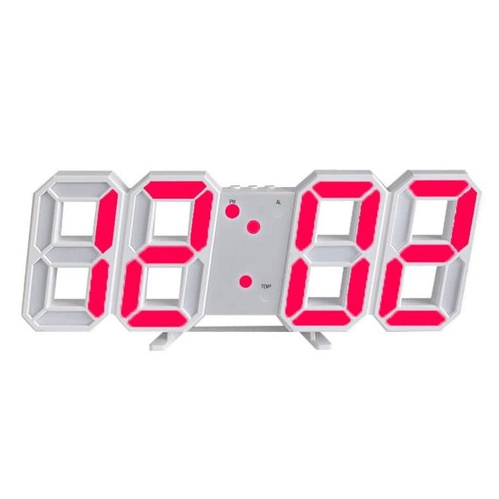 Wandklok LED 3D Dimbaar Modern Design Timora