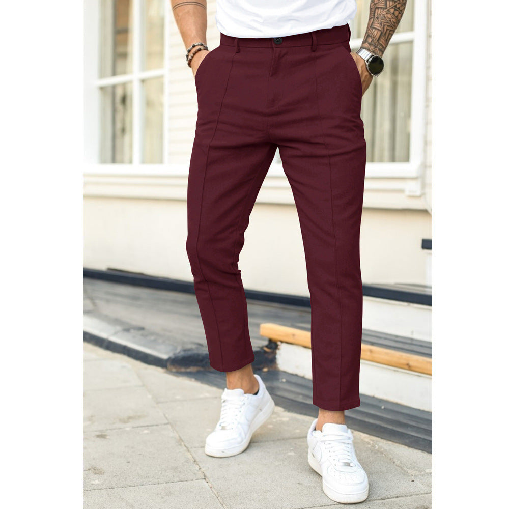 Casual en Elegante Heren Broek voor Vrije Tijd