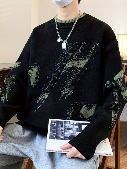 Gebreide Trui Oversized Trendy Heren