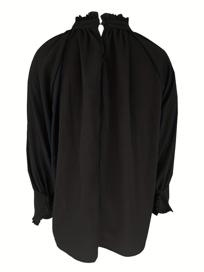 Elegante Blouse met Strik en Ruches