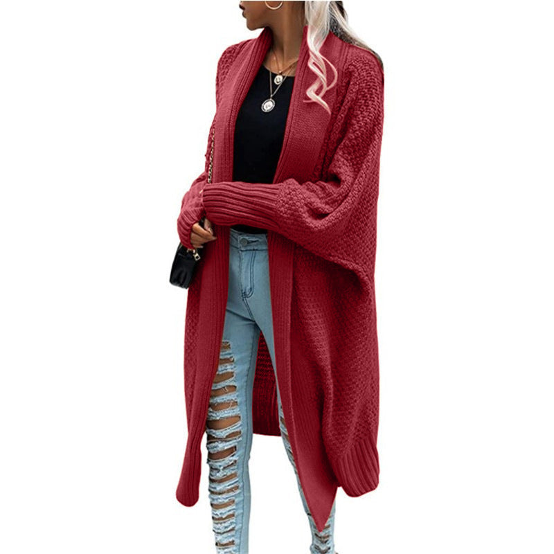 Dames Gebreide Vest Lange Elegante Trendy Trui