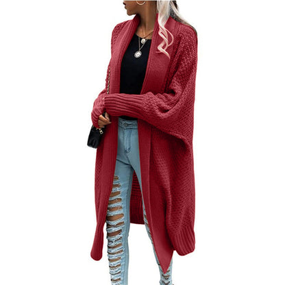 Dames Gebreide Vest Lange Elegante Trendy Trui