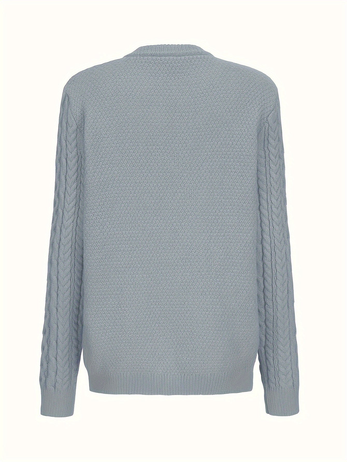 Gebreid Vest met Knoopsluiting en Zakken Zwart