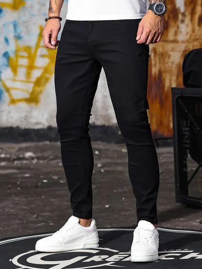 Casual Heren Skinny Jeans van Stretch Denim – Comfort & Stijl