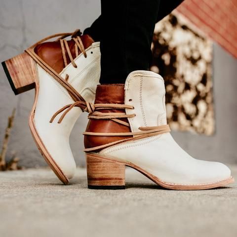 Dames Laarzen Vintage Stijl met Veter