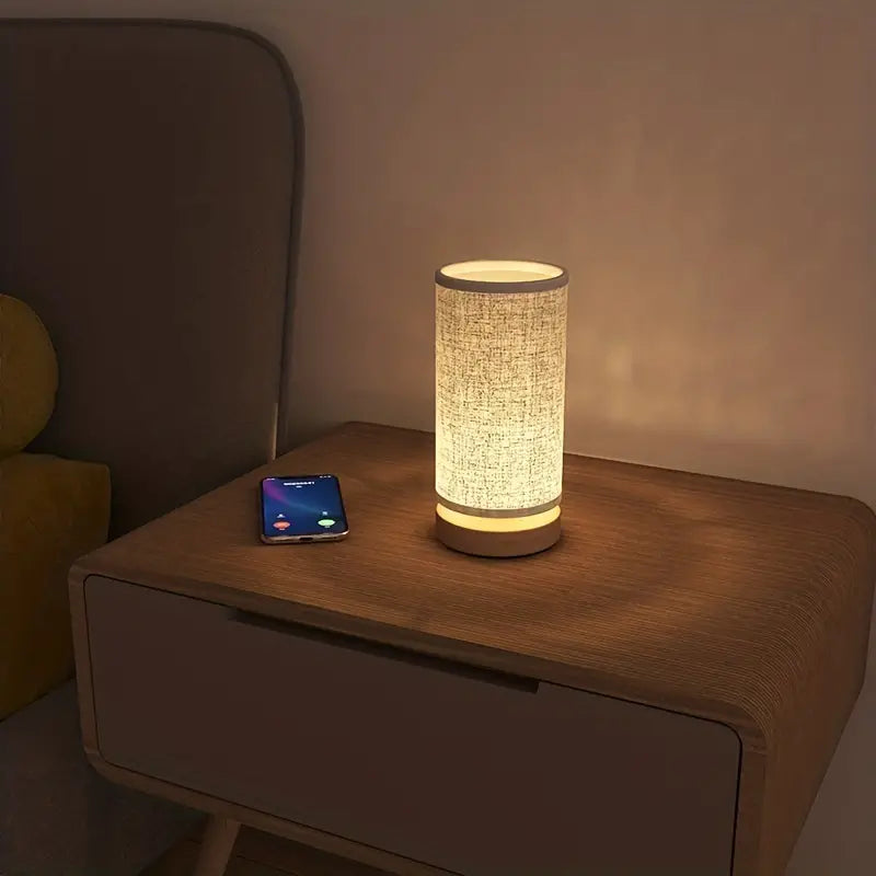 Nachtlampje Linnen Look Dimbaar LinoGlow