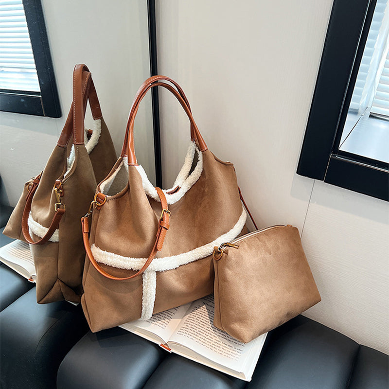 Dames Teddy Shopper van Suède Warm en Stijlvol