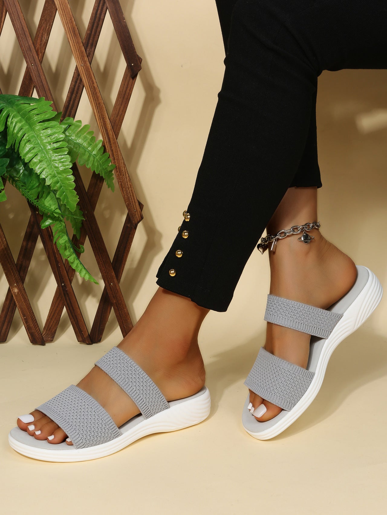 Dames Sandalen Orthopedisch Lichtgewicht met Ademend Bandje
