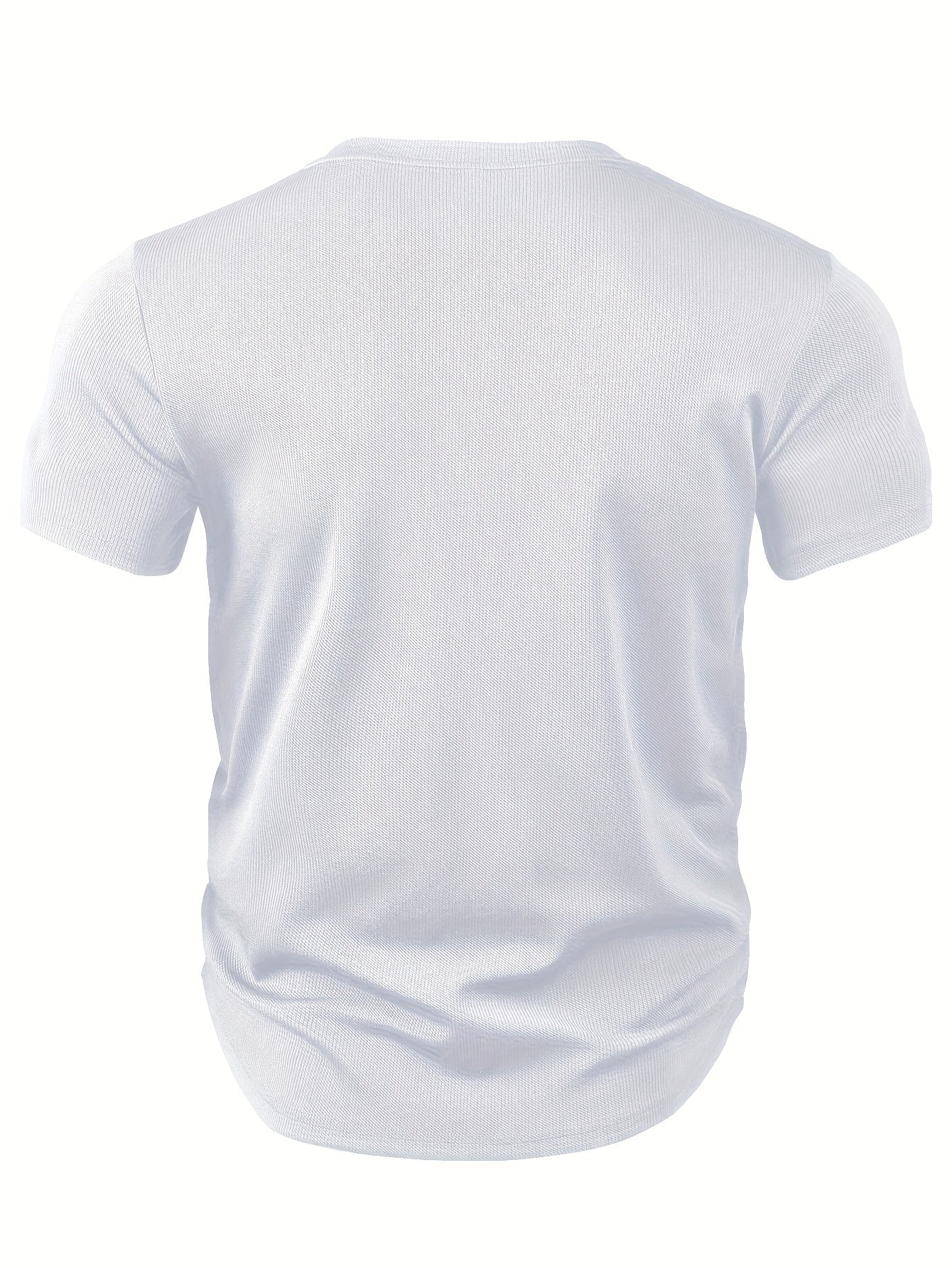 Heren T-shirt Diepe V-hals Textuur Modieus