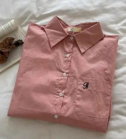 FashionGlow Kleuren Blouse met Borduurwerk