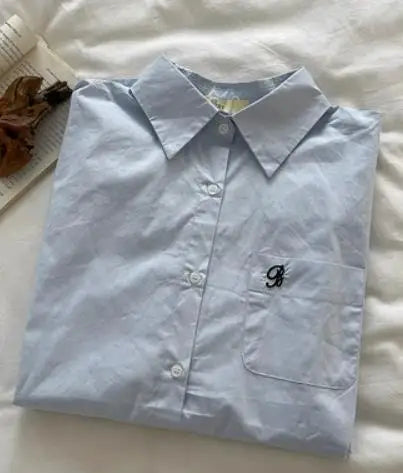 FashionGlow Kleuren Blouse met Borduurwerk