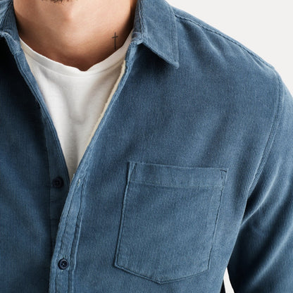 Emiliano | Camicia a manica lunga in velluto a coste