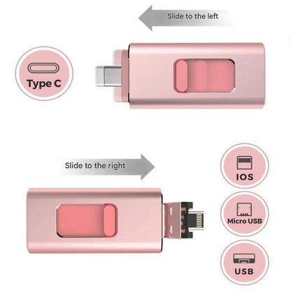 4-in-1 USB Flashdrive voor Alle Apparaten