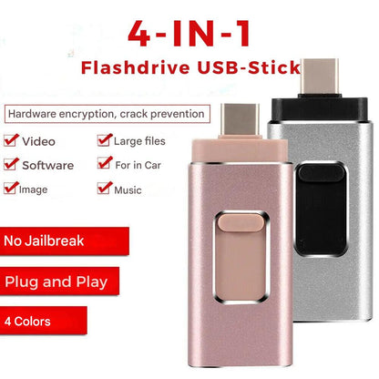 4-in-1 USB Flashdrive voor Alle Apparaten
