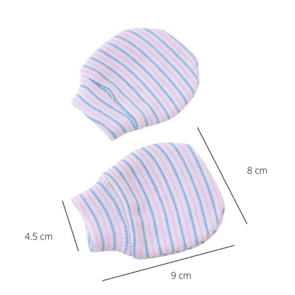 Baby Krabwantjes Set van 3 Paar Zachte Wantjes