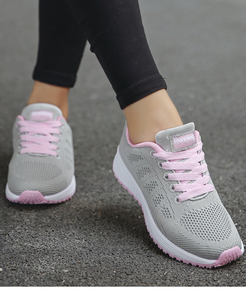 Dames Sneakers Lichtgewicht Ademend – Comfort Wandelschoenen voor Dagelijks Gebruik