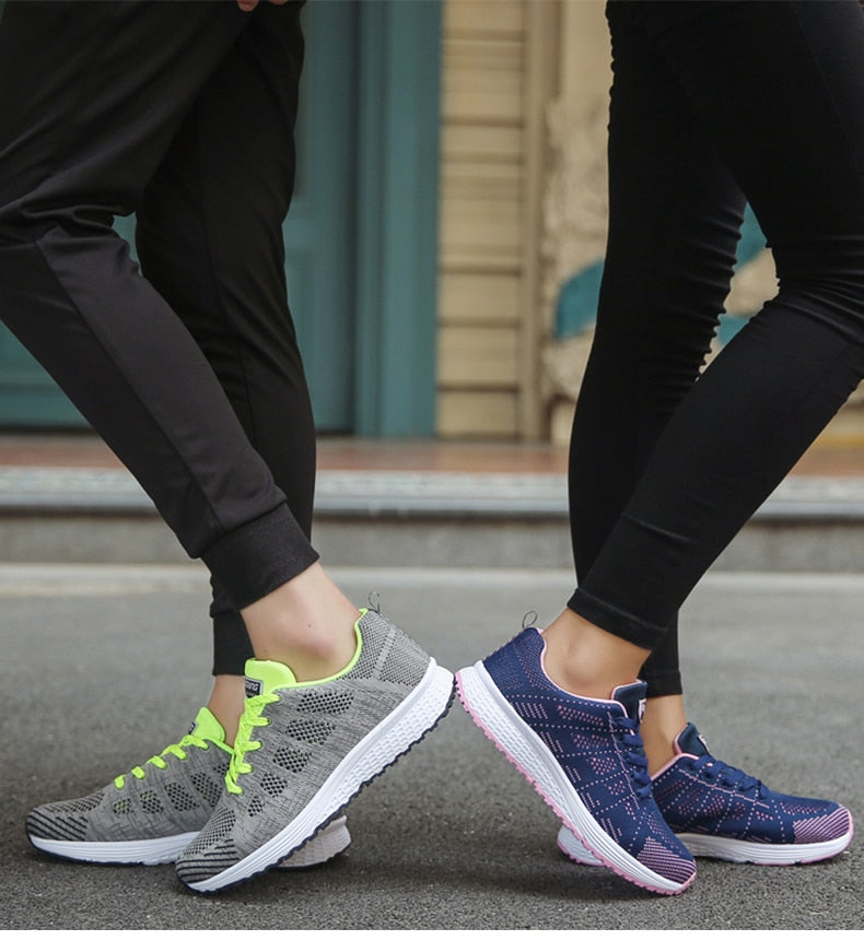 Dames Sneakers Lichtgewicht Ademend – Comfort Wandelschoenen voor Dagelijks Gebruik